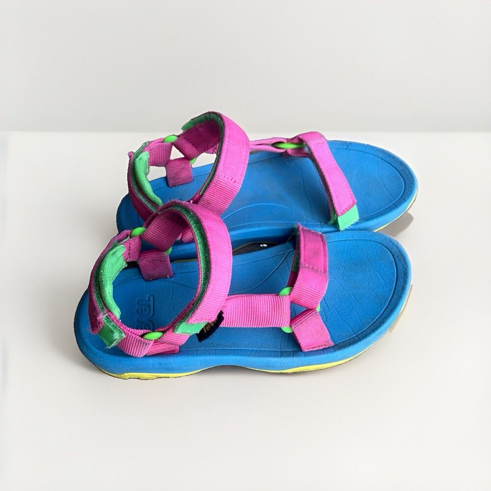 Teva Kids' Hurricane XLT2 Sandals Hot Pink multi color way Size 1